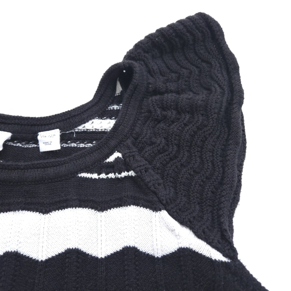 Gap Kids Black White Crochet Sweater Tank Top size XXL (14-16 Years) - Picture 4 of 13